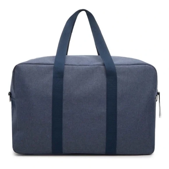Navy Blue Striped Weekender Bag - Picture 3 of 9